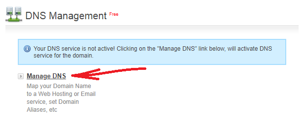 Пошук розділу керування DNS